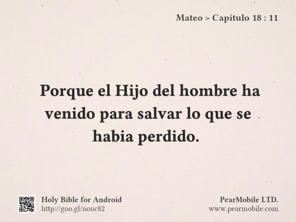 Mateo, Capítulo 18:11